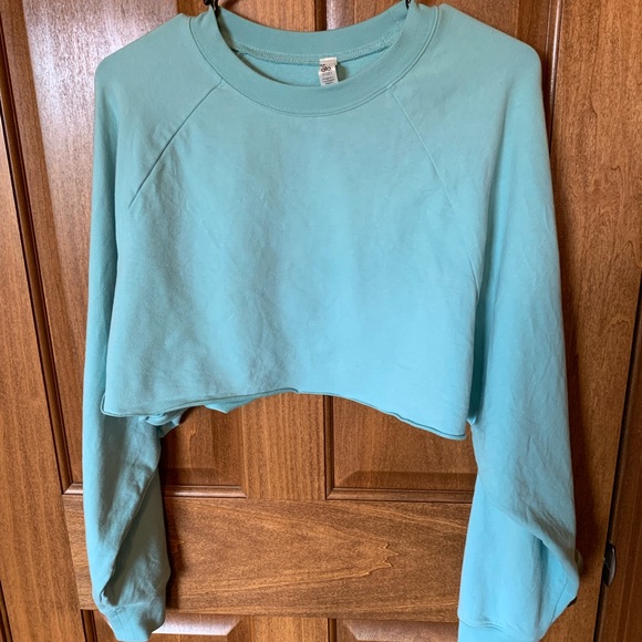 EUC - alo yoga double take pullover - blue quartz - Picture 3 of 5